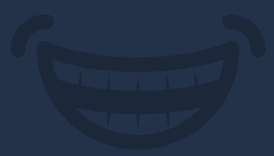 Graphic of a smiling mouth