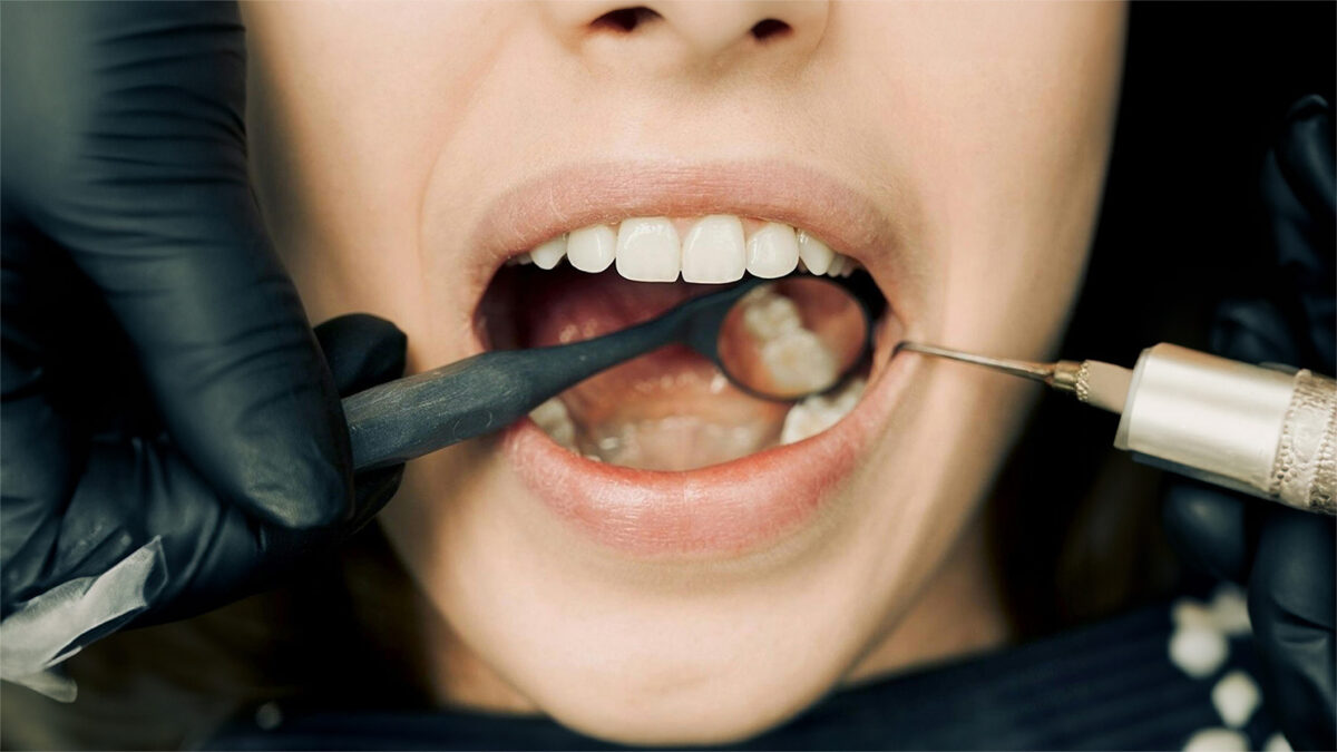 Photo of person at orthodontics being seen for Gum disease